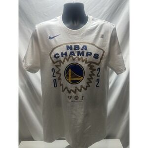 Nike Golden State Warriors 2022 NBA Finals Champion Roster T-Shirt White Size M